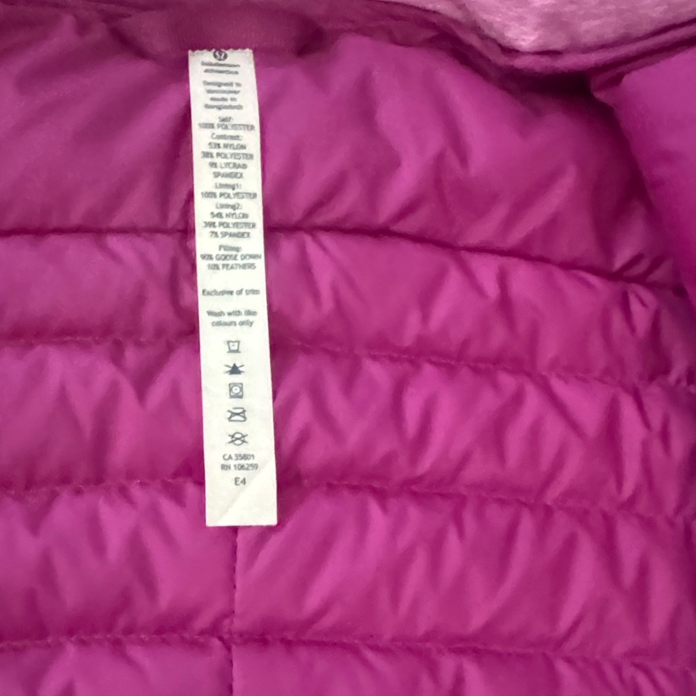 lululemon athletica Magenta Puffer Jacket - Picture 2 of 7